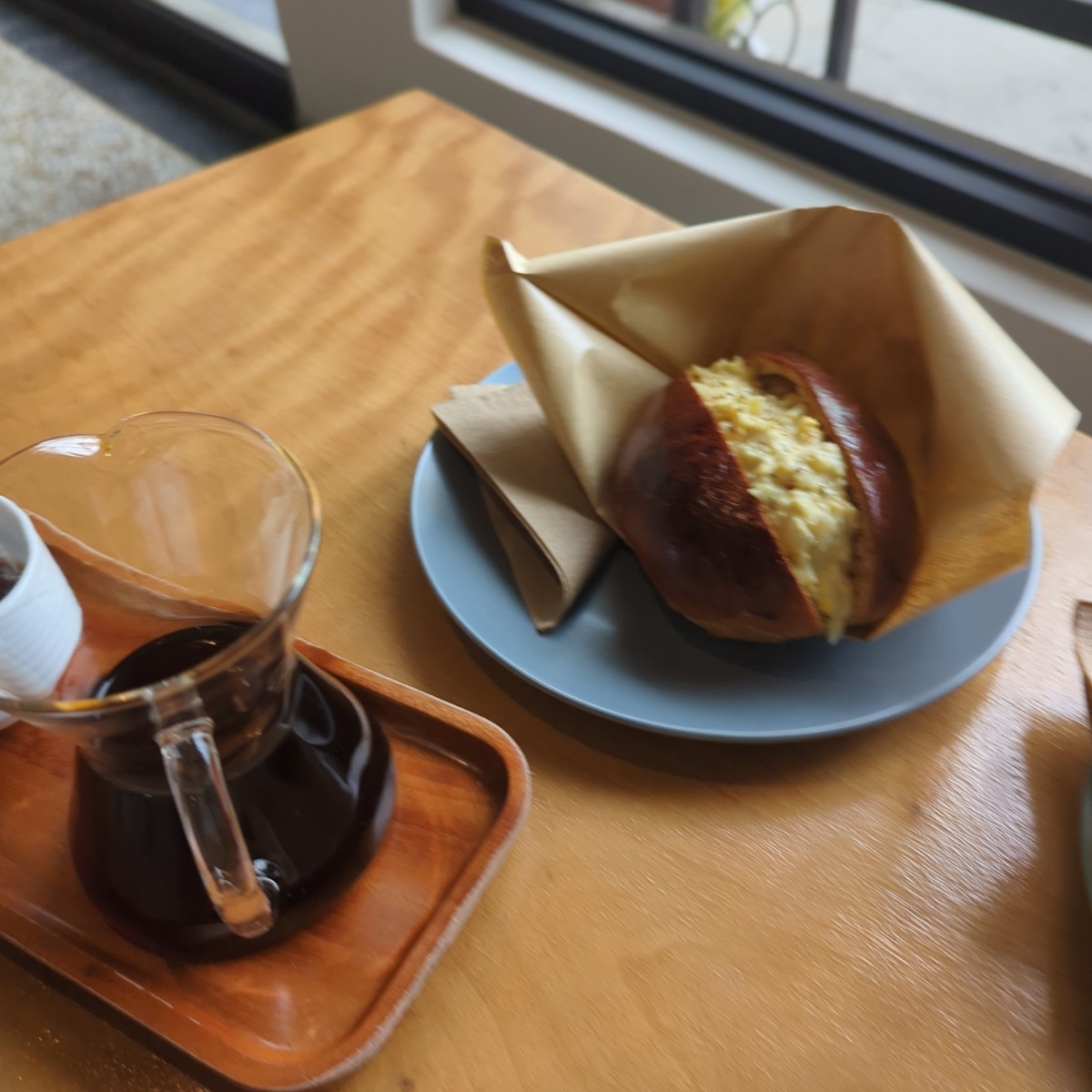 青蔦菓子咖啡 のレストランの写真：蛋沙拉三明治好吃 byYJ 