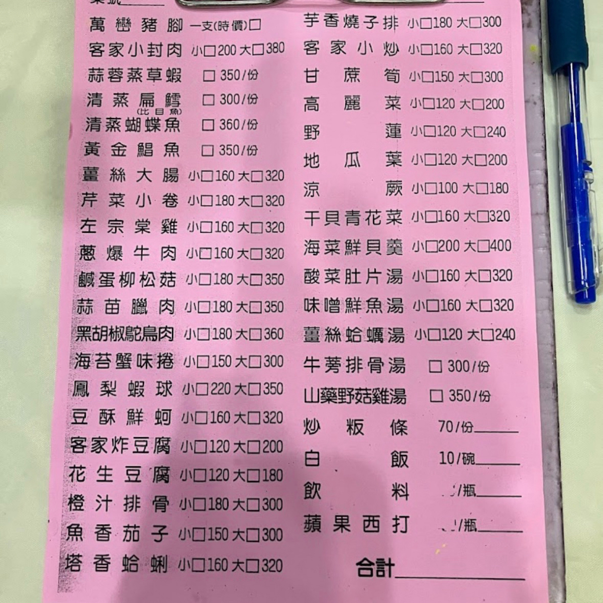 Menu image of 光之味客家風味創意料理: 菜單 shot by Luna一枚小吃貨
