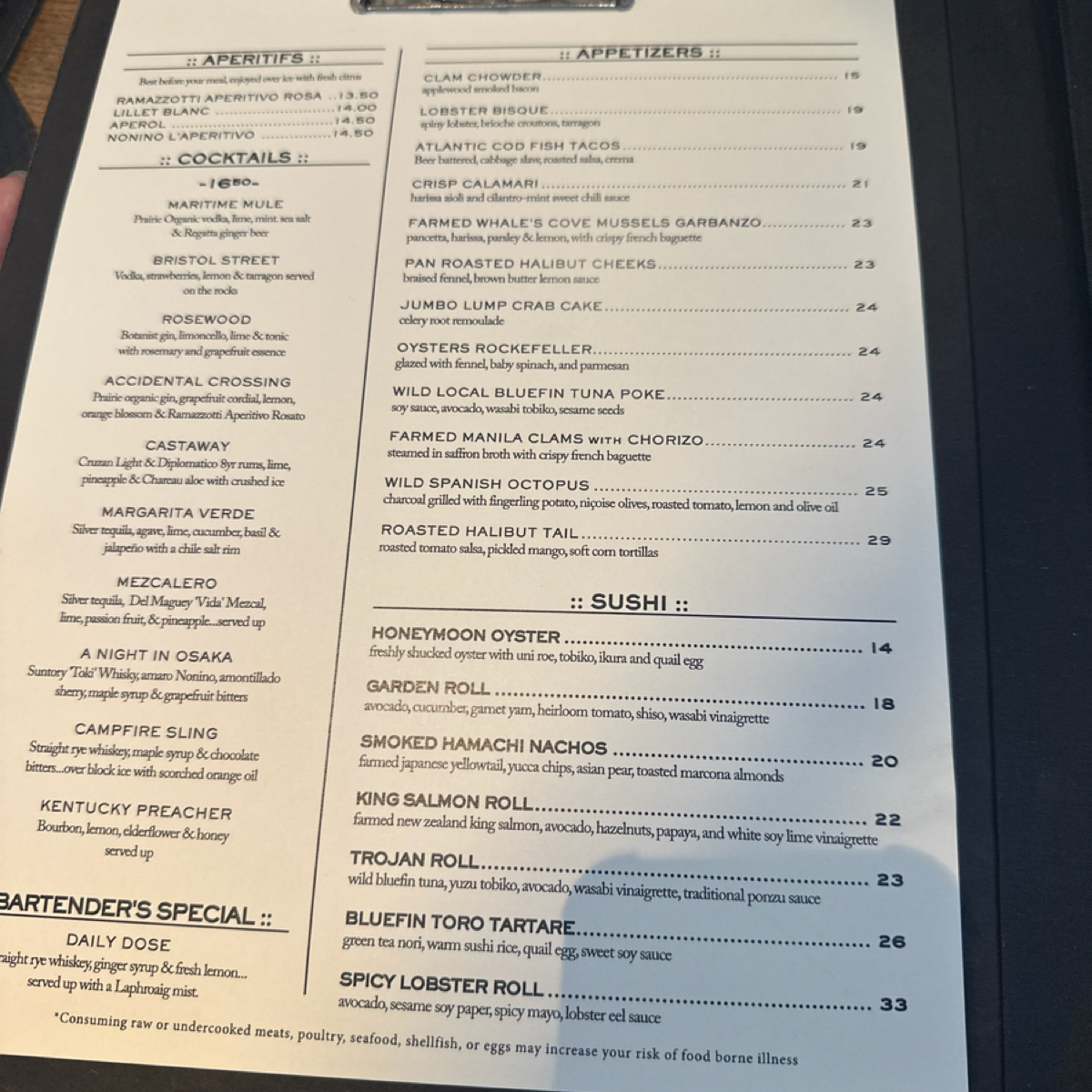 Menu image of Water Grill:  shot by DeniseWang