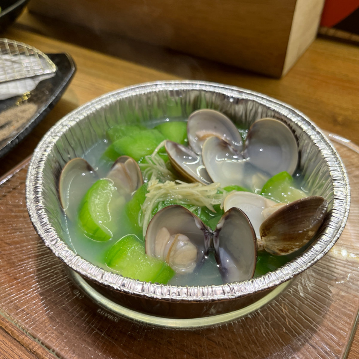 Meal image of 七福狸居酒屋: 就是個蛤蜊絲瓜，不會錯的一道菜 shot by 阿官