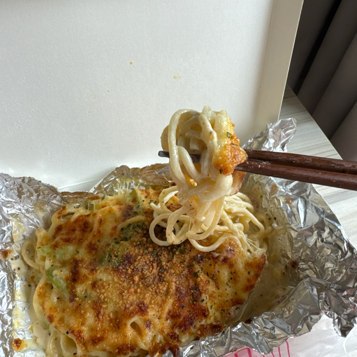 ago義大利麵 的餐點圖片：奶油雞肉義大利麵$100+焗烤$30 由食光旅行Flavor Journey | May 拍攝