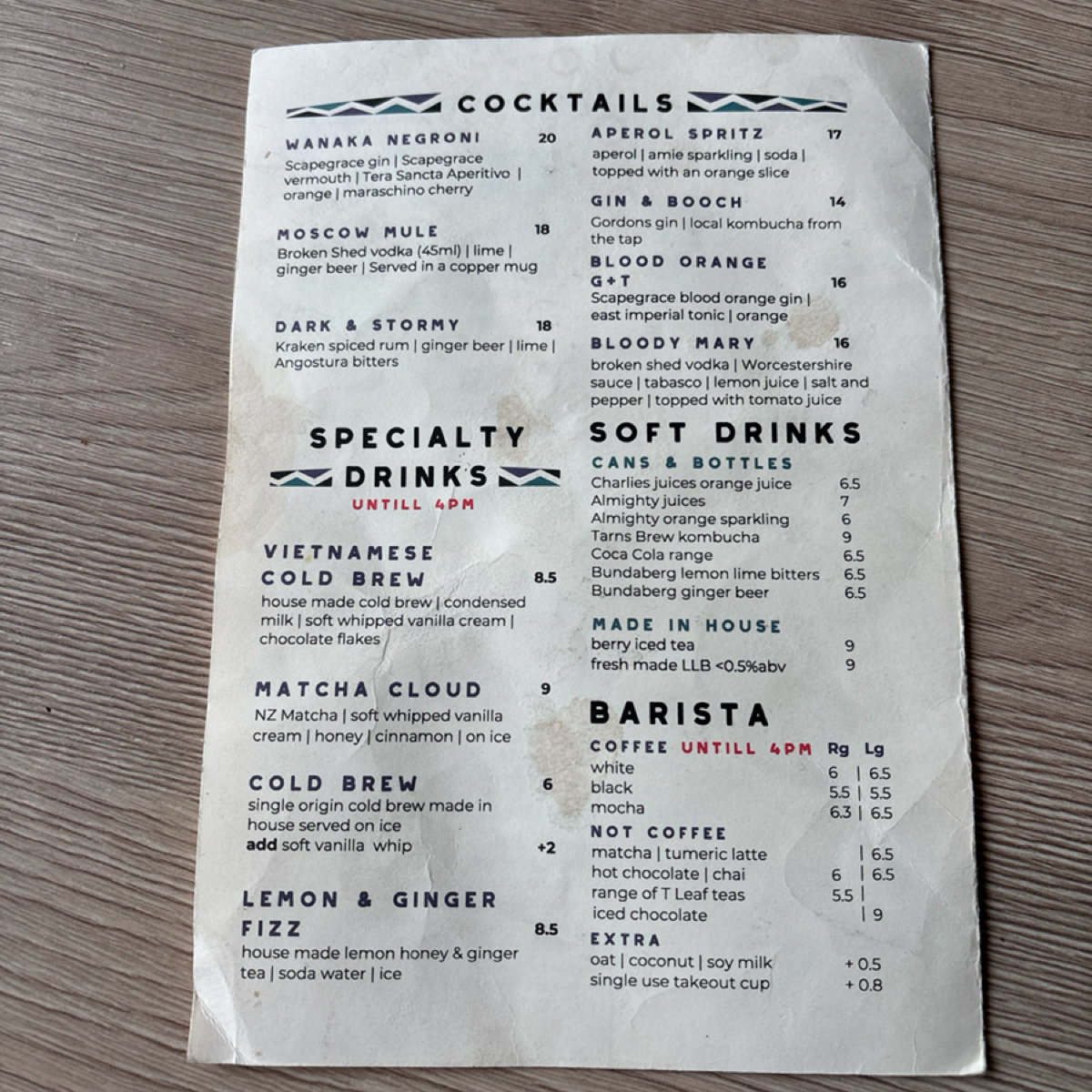Menu image of Kai Whakapai Eatery &amp; Craft Beer Bar:  shot by BW