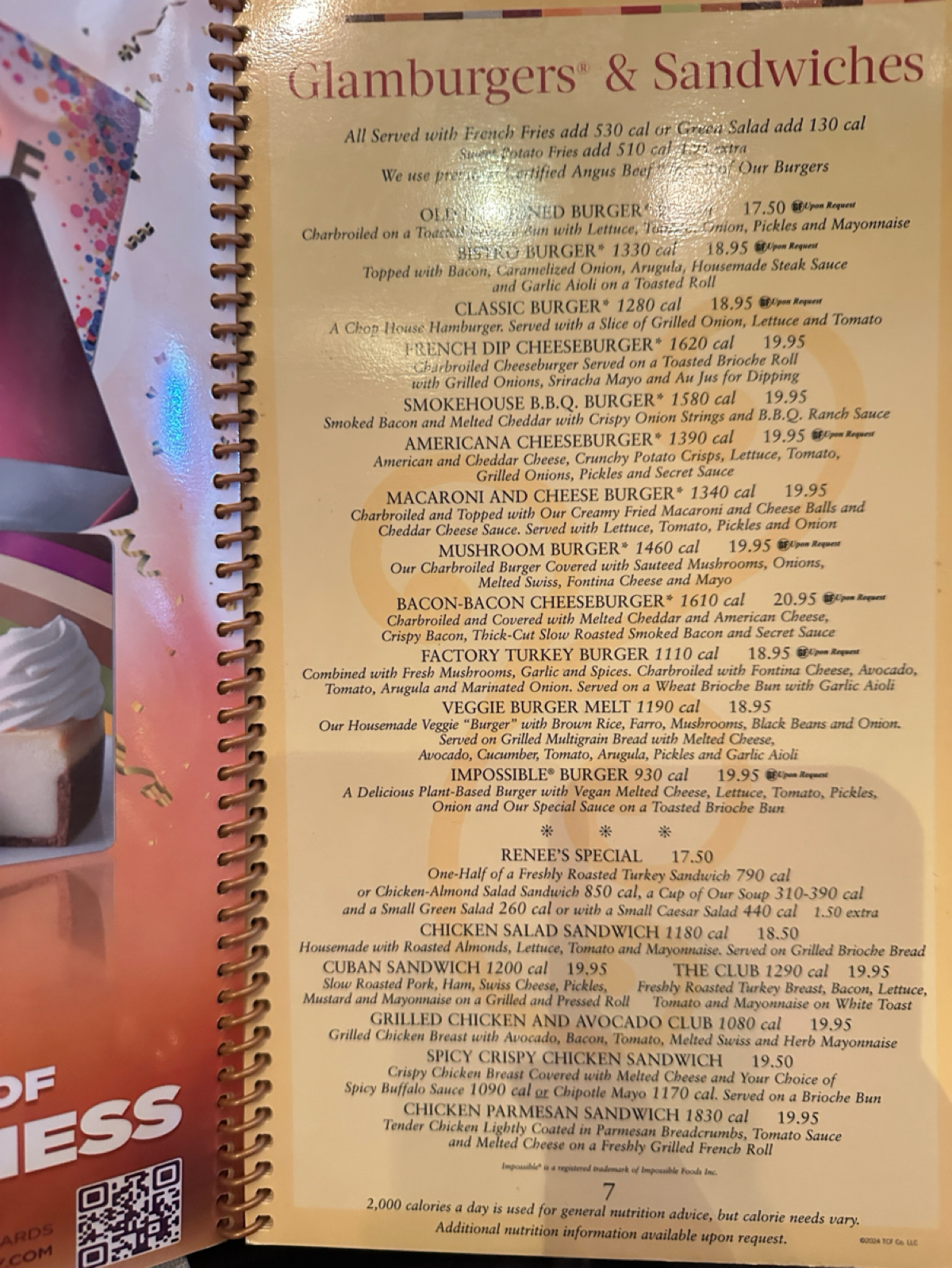 Menu image of The Cheesecake Factory:  shot by DeniseWang
