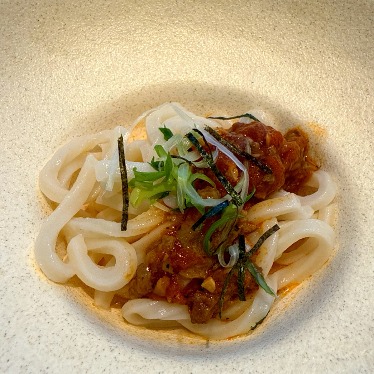 Meal image of 陶板屋 汐止遠雄店: 👀和食-番茄牛肉拌日式烏龍麵🥰

這道放在主餐後面真的是有點可惜啊！！
認真覺得陶板屋可以改一下 shot by 臉書搜尋花貴賓皮蛋