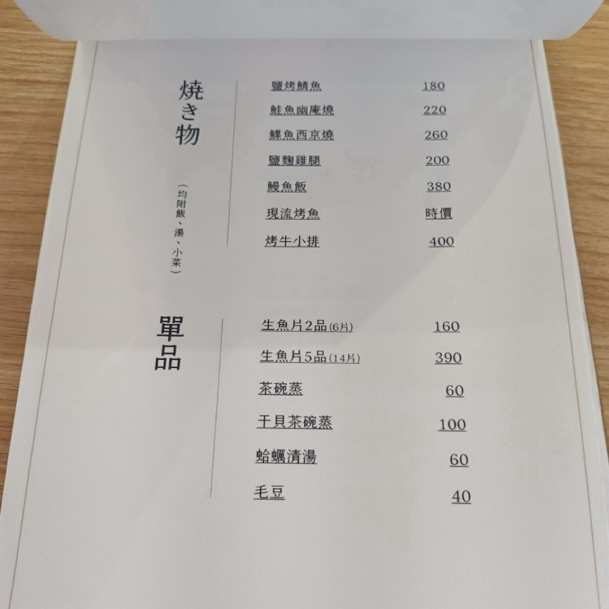 Menu image of 鰭柒二 日式料理:  shot by Fifi