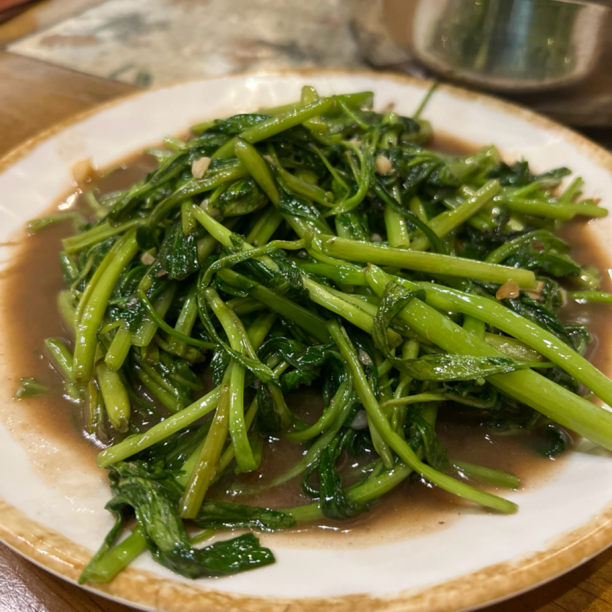 儂泰泰式料理 大工路店 のレストランの写真：蝦醬空心菜 by我是傅太太💫食樂記 
