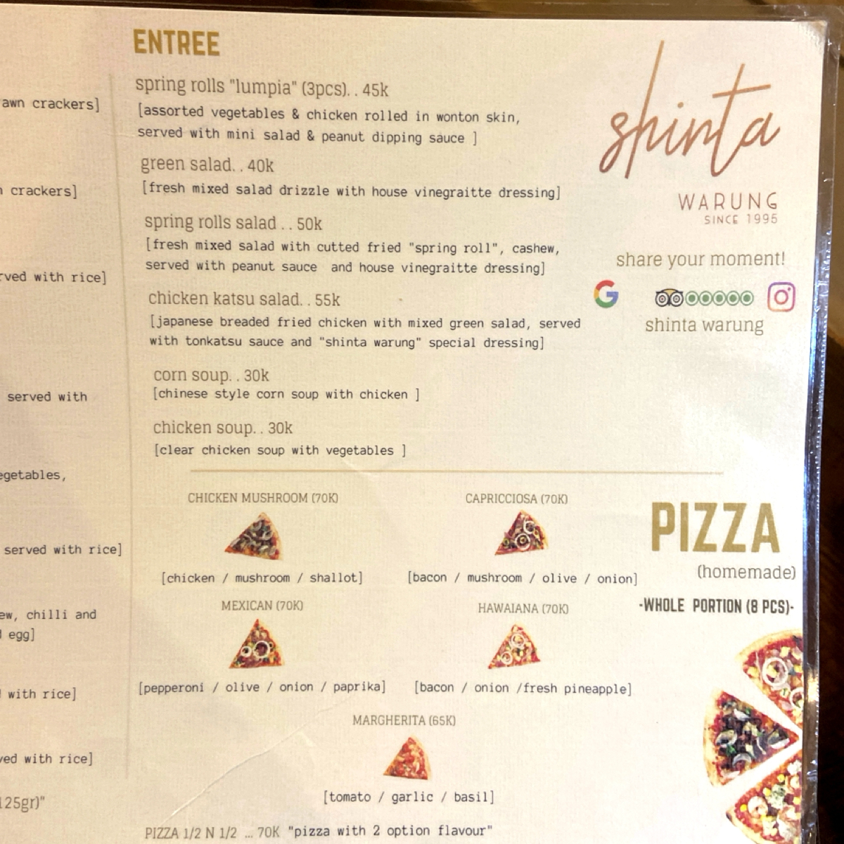 Menu image of Shinta Warung:  shot by 每個人都在找他的貓