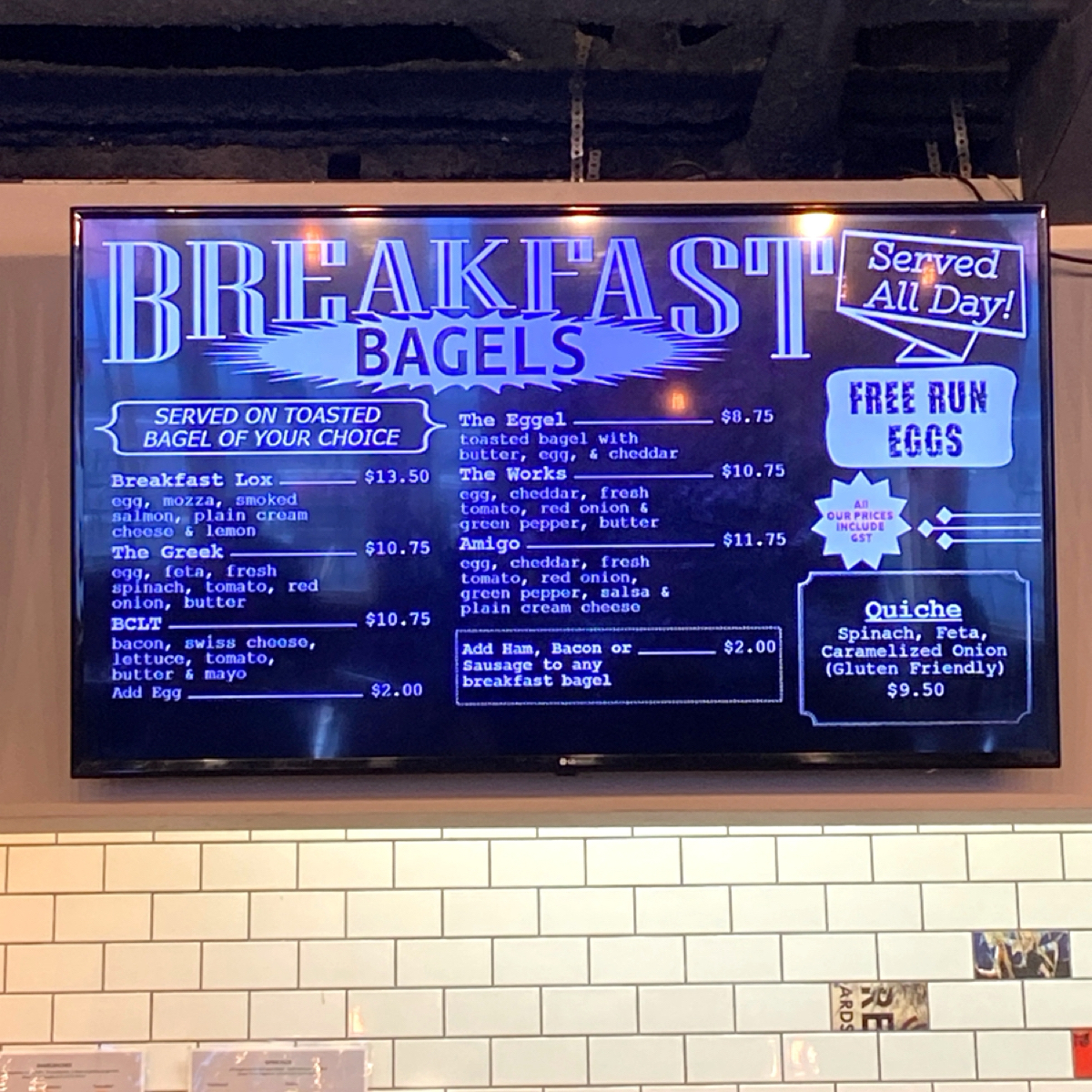 Menu image of Rocky Mountain Bagel Company:  shot by 每個人都在找他的貓