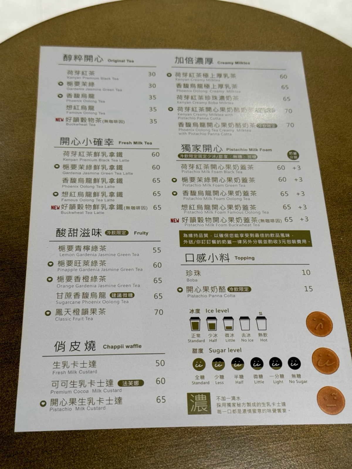 CHAPPii 開心茶事 內湖店 的菜單圖片： 由Ana 拍攝