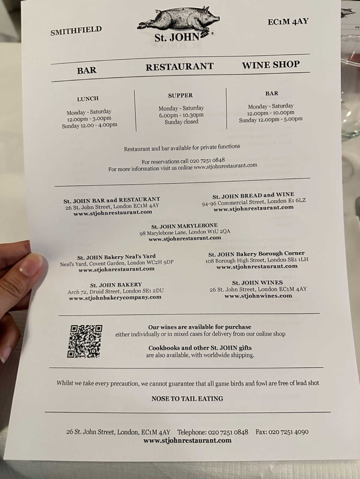 Menu image of St. John:  shot by DeniseWang