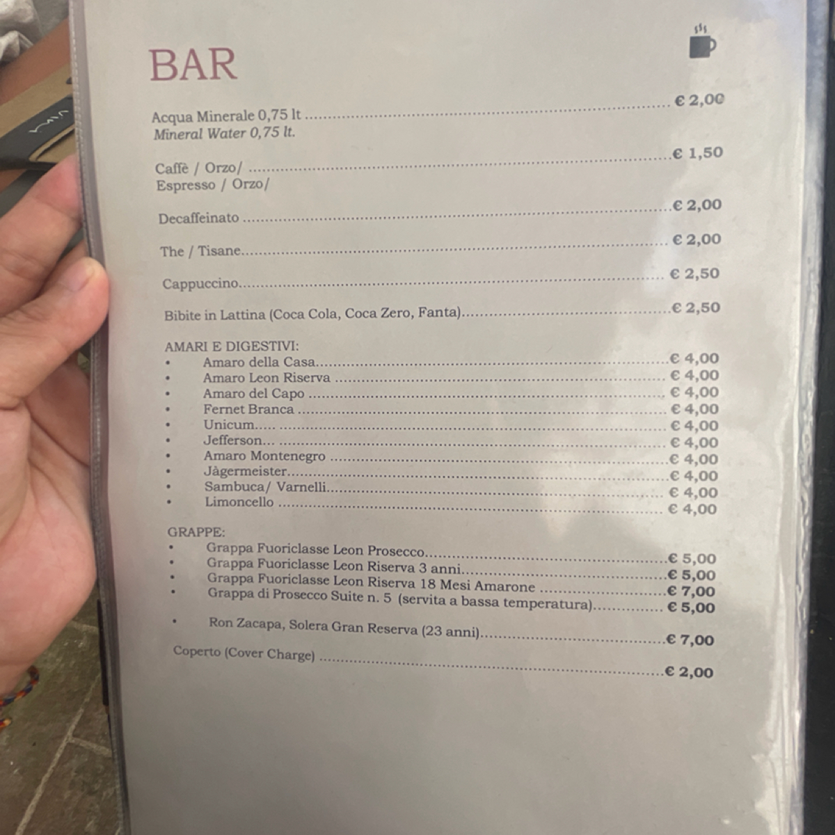Menu image of La Fortezza Restaurant:  shot by 乃子過日子