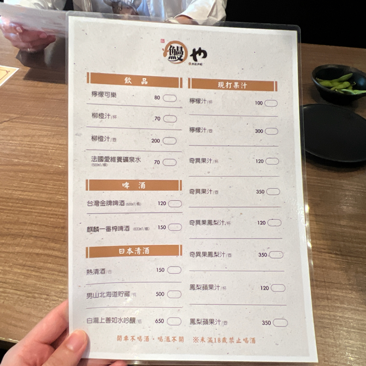 大江戶町 鰻屋 公益店 的菜單圖片： 由Kevin 拍攝