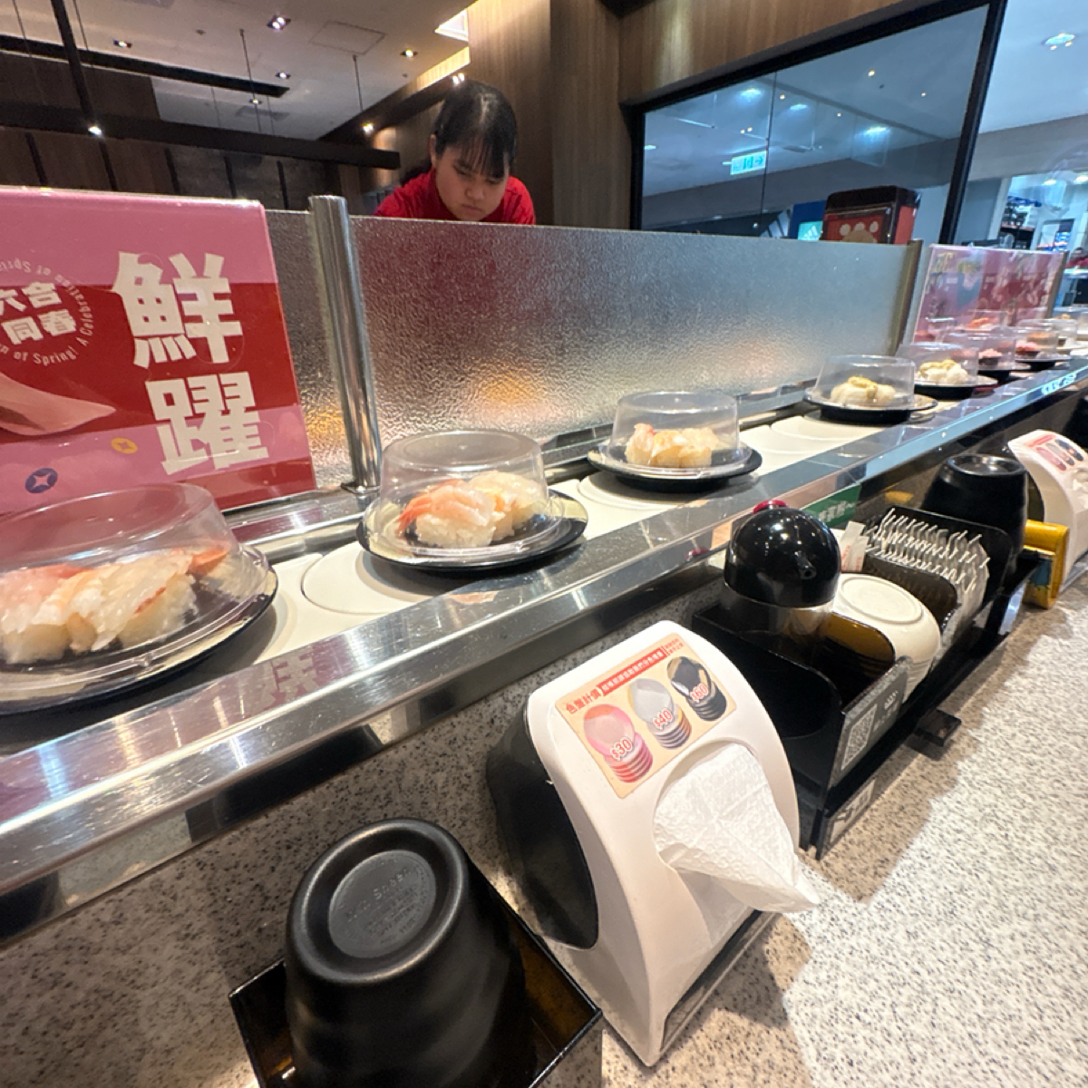爭鮮迴轉壽司 中壢家樂福店 的外觀氛圍圖片： 由Yu Wen o(｀ω´ )o 💫 拍攝