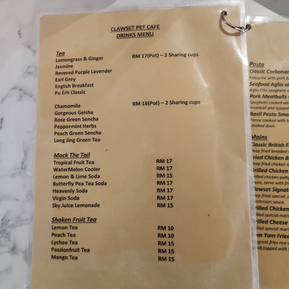Menu image of Clawset Pet Cafe:  shot by blacktaiko