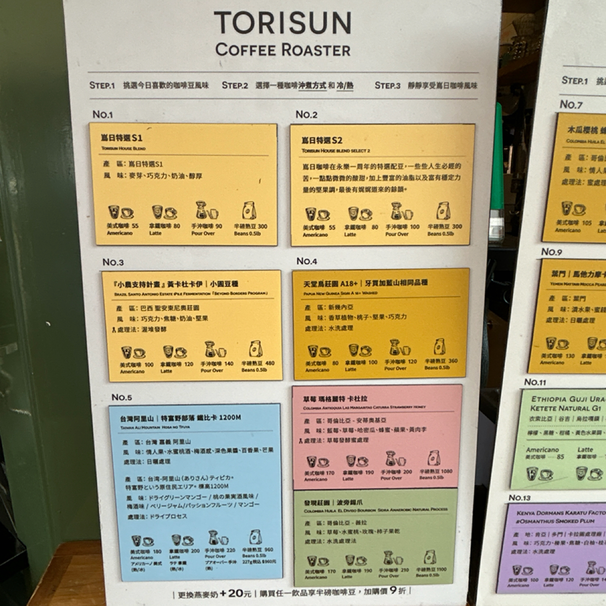 Menu image of 嶌日咖啡 Torisun Coffee Roaster:  shot by 偷偷摸摸