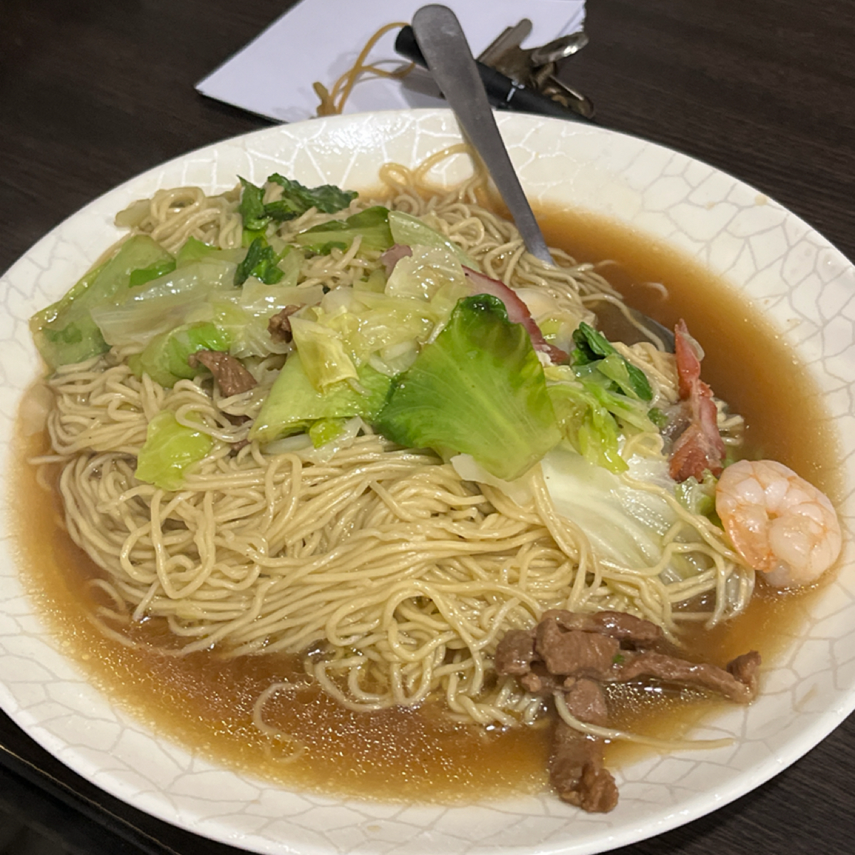 Meal image of 笑嘻嘻港式現炒飯麵: 廣州撈麵 shot by 我要被當了
