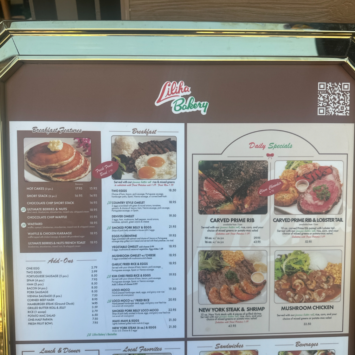 Menu image of Liliha Bakery Waikiki:  shot by DeniseWang