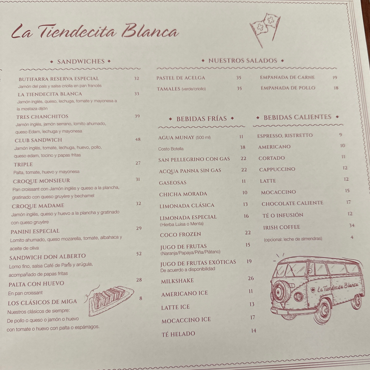 Menu image of La tiendecita blanca :  shot by DeniseWang