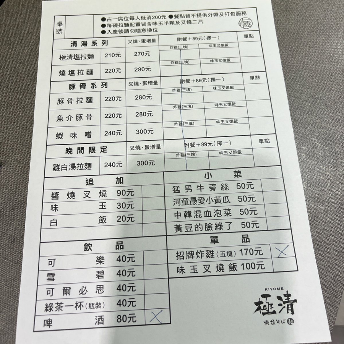 極清拉麵 のメニューの写真： by跟著企鵝一起吃 