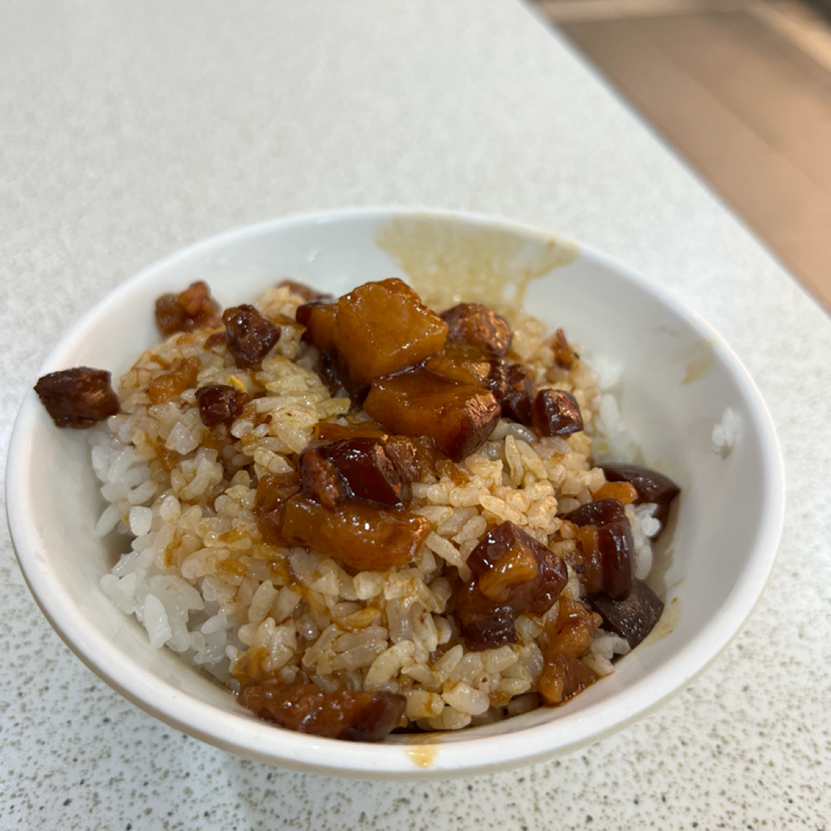 賴岡山羊肉 のレストランの写真：滷肉飯（小） $35 byHazel 
