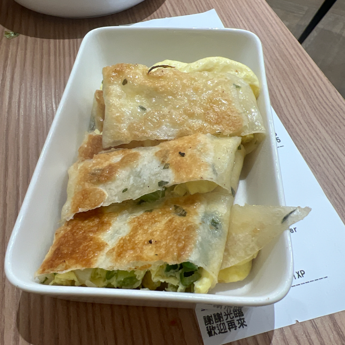 Meal image of 達利早餐Daily Breakfast 中和復興店: 厚蛋蔥香蛋餅45元（新品） shot by 七咪