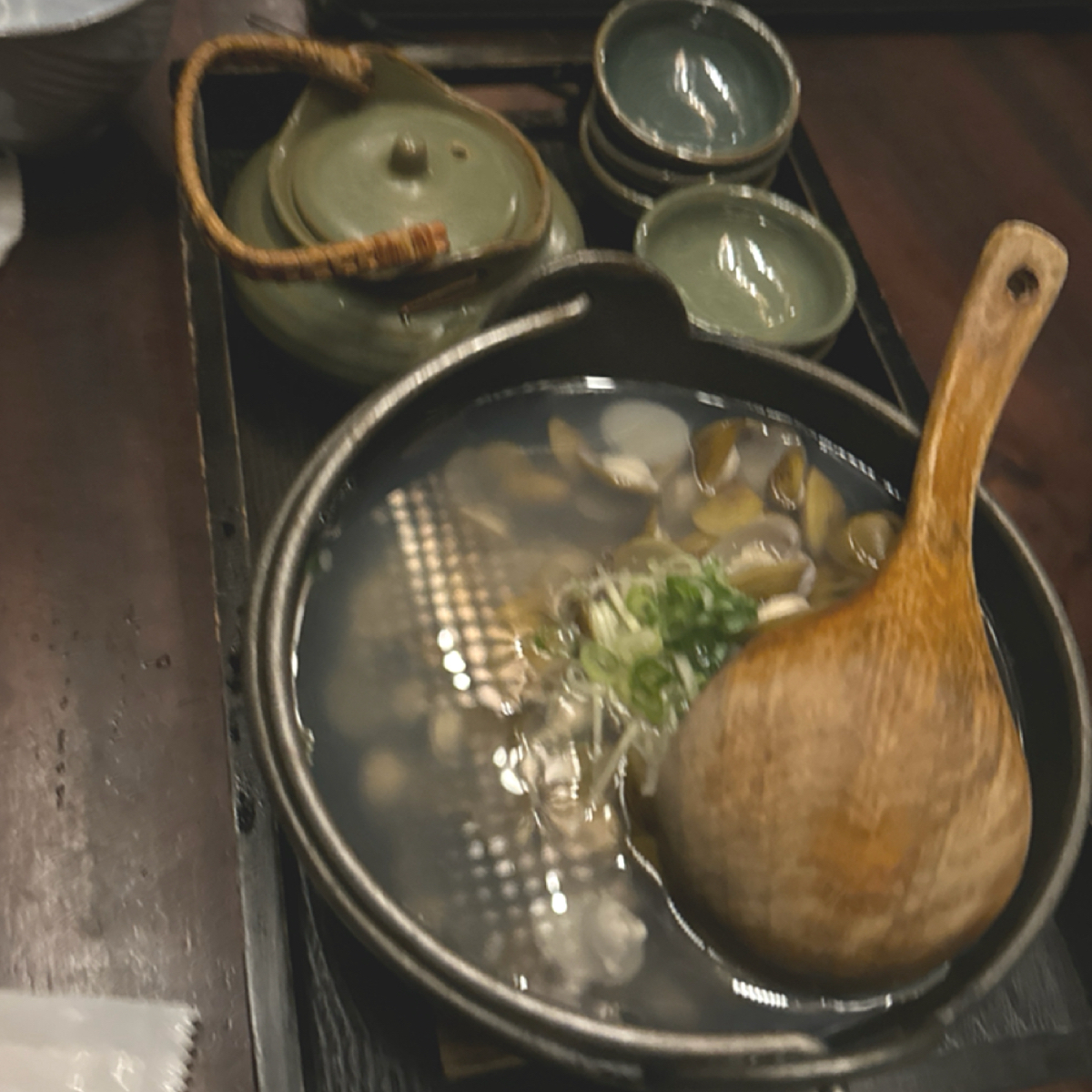 Meal image of 老時光燒肉酒肴: 蛤蜊湯與土瓶蒸 shot by 食、動、健康