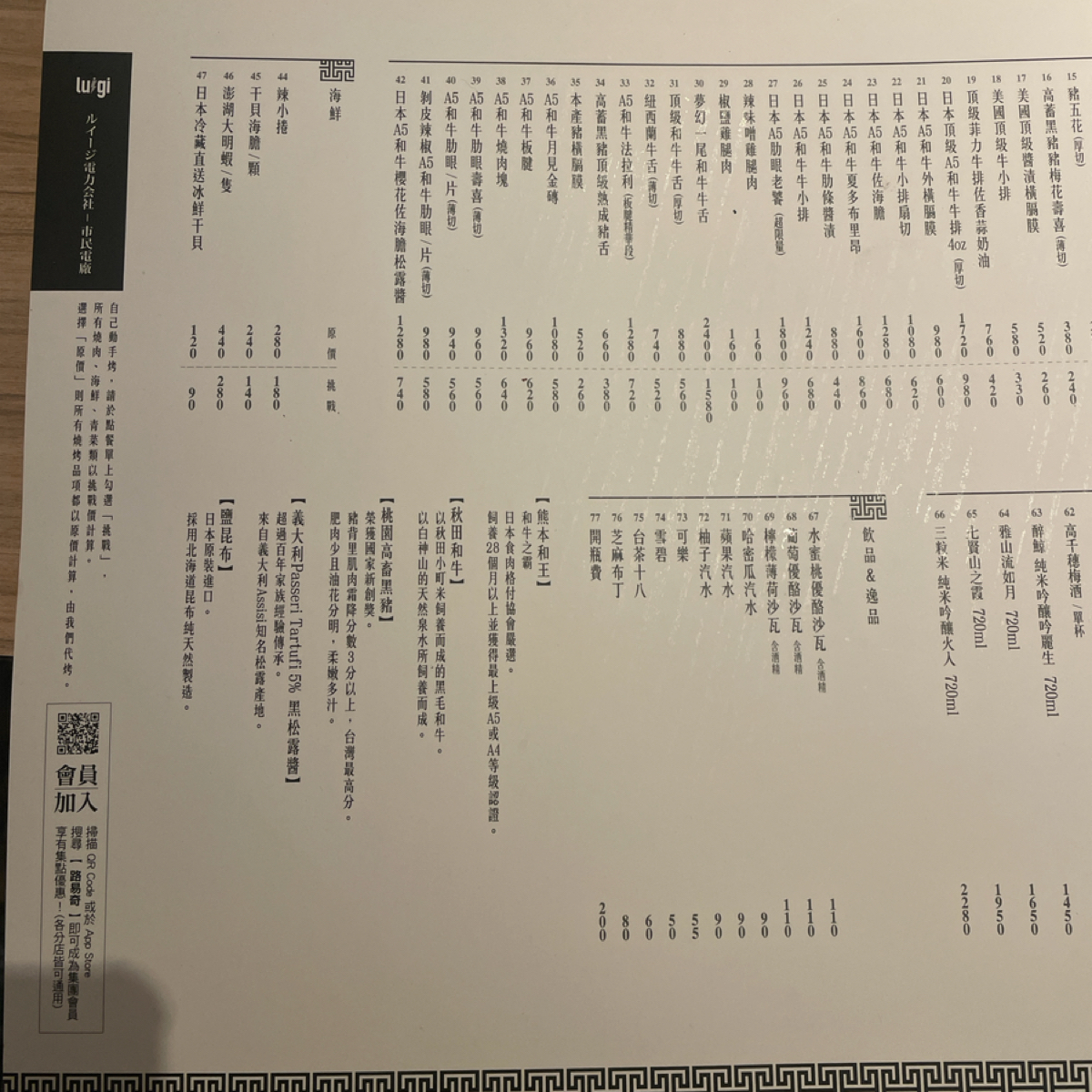 路易奇電力公司 市民電廠 的菜單圖片： 由小藍的美食心得報告 拍攝