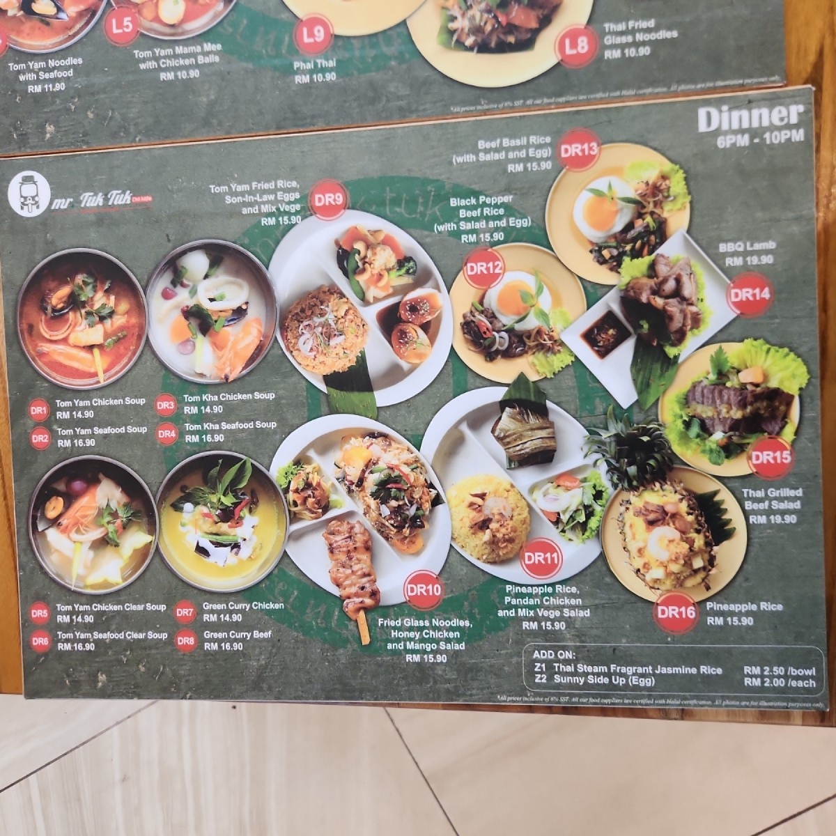 Menu image of Mr Tuk Tuk @ Tropicana Gardens Mall:  shot by blacktaiko
