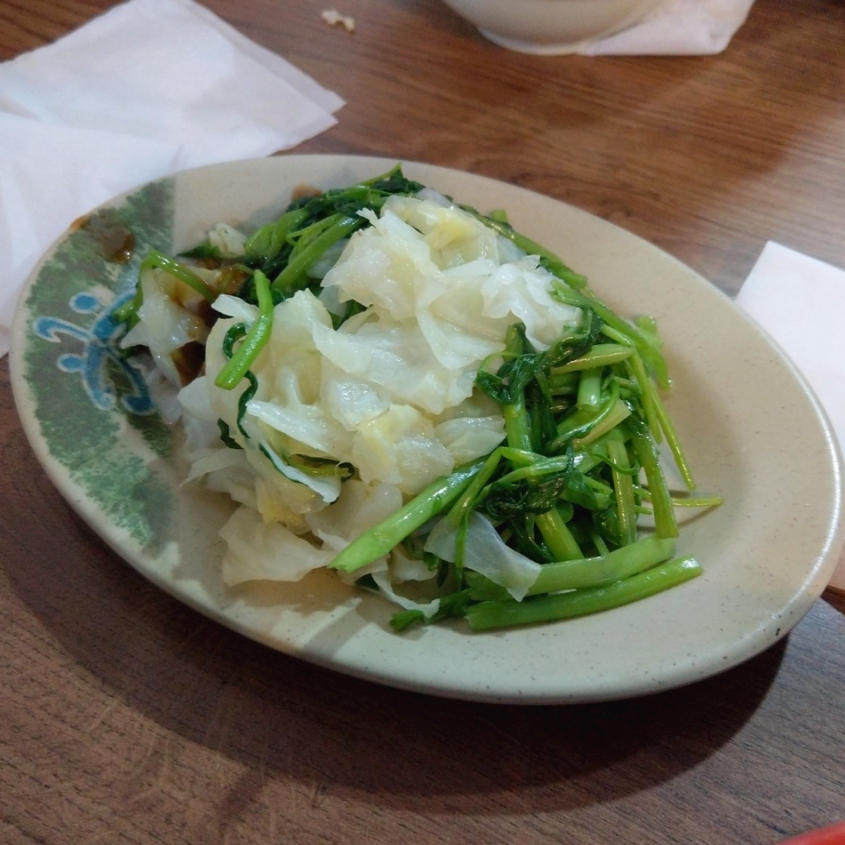 Meal image of 建弘雞肉飯 忠孝店: 燙青菜 $45 shot by IN老師