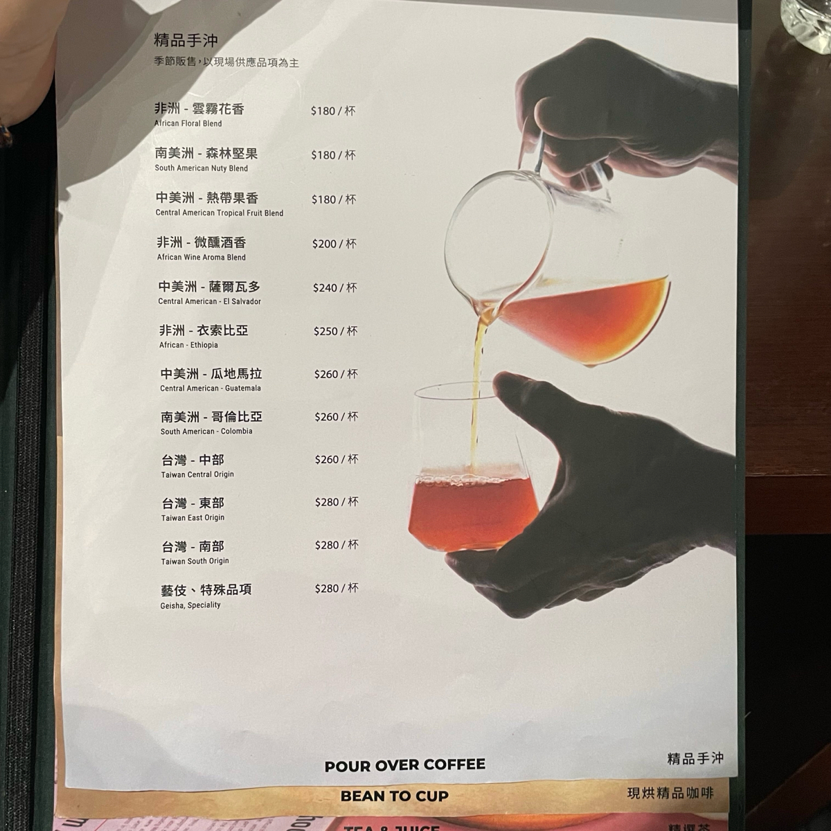 Menu image of CAMA COFFEE ROASTERS 豆留森林:  shot by 乃子過日子