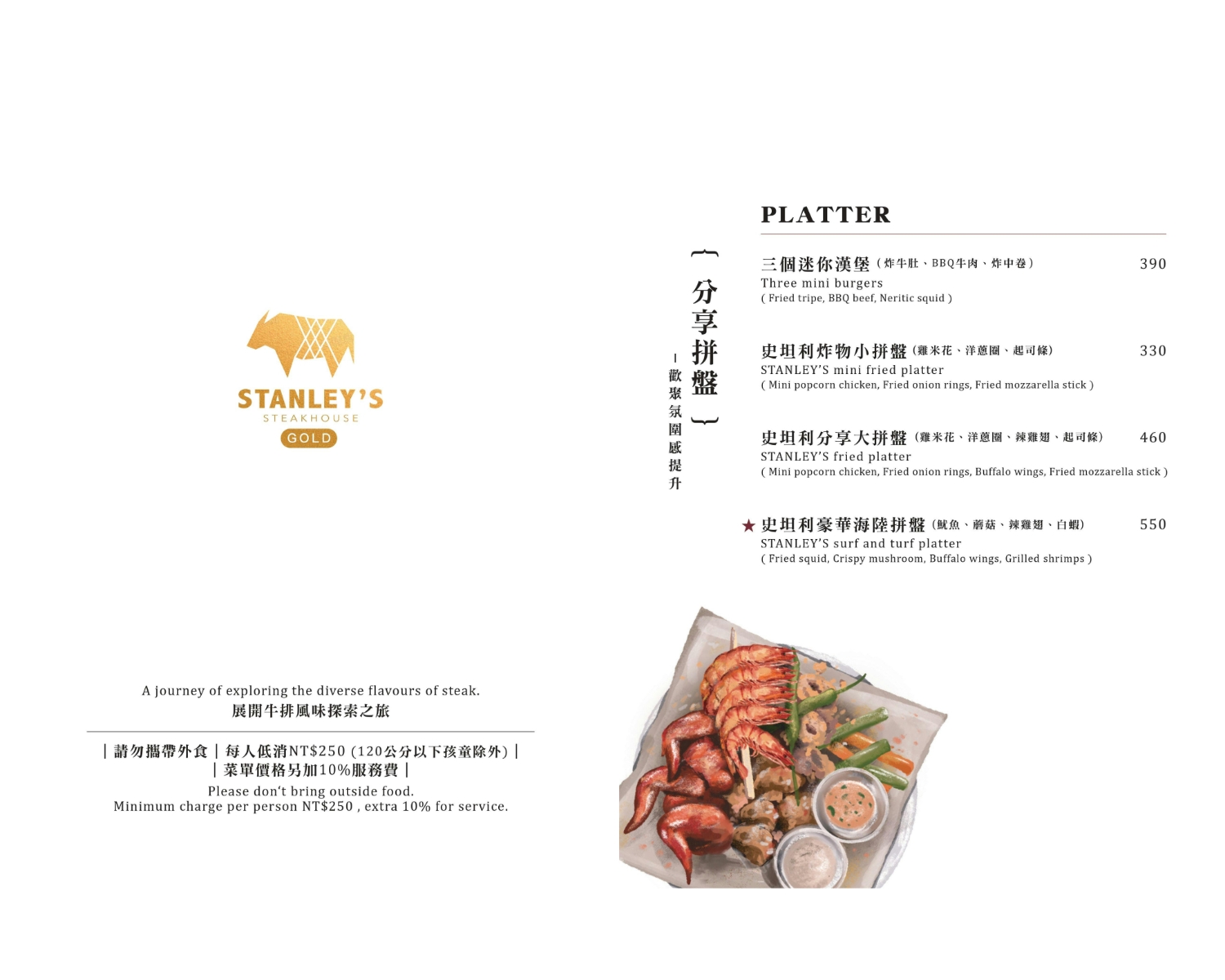 Menu image of 史坦利美式牛排 復興店:  shot by IN老師