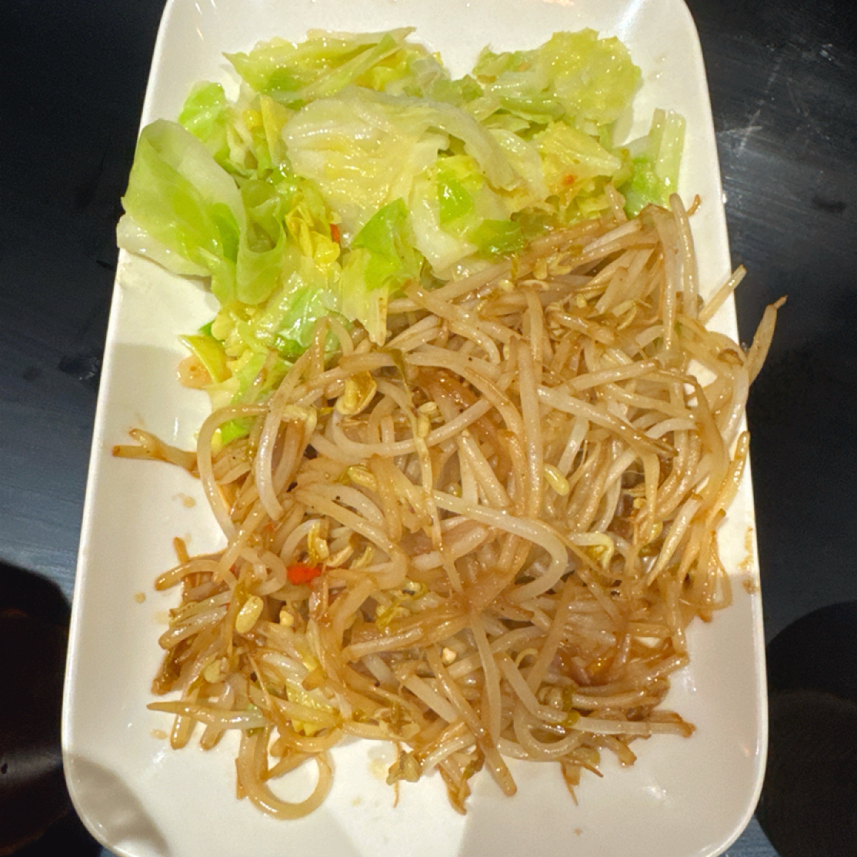 皇辰鐵板燒 的餐點圖片：炒時蔬 由跟著小胖吃胖胖 拍攝