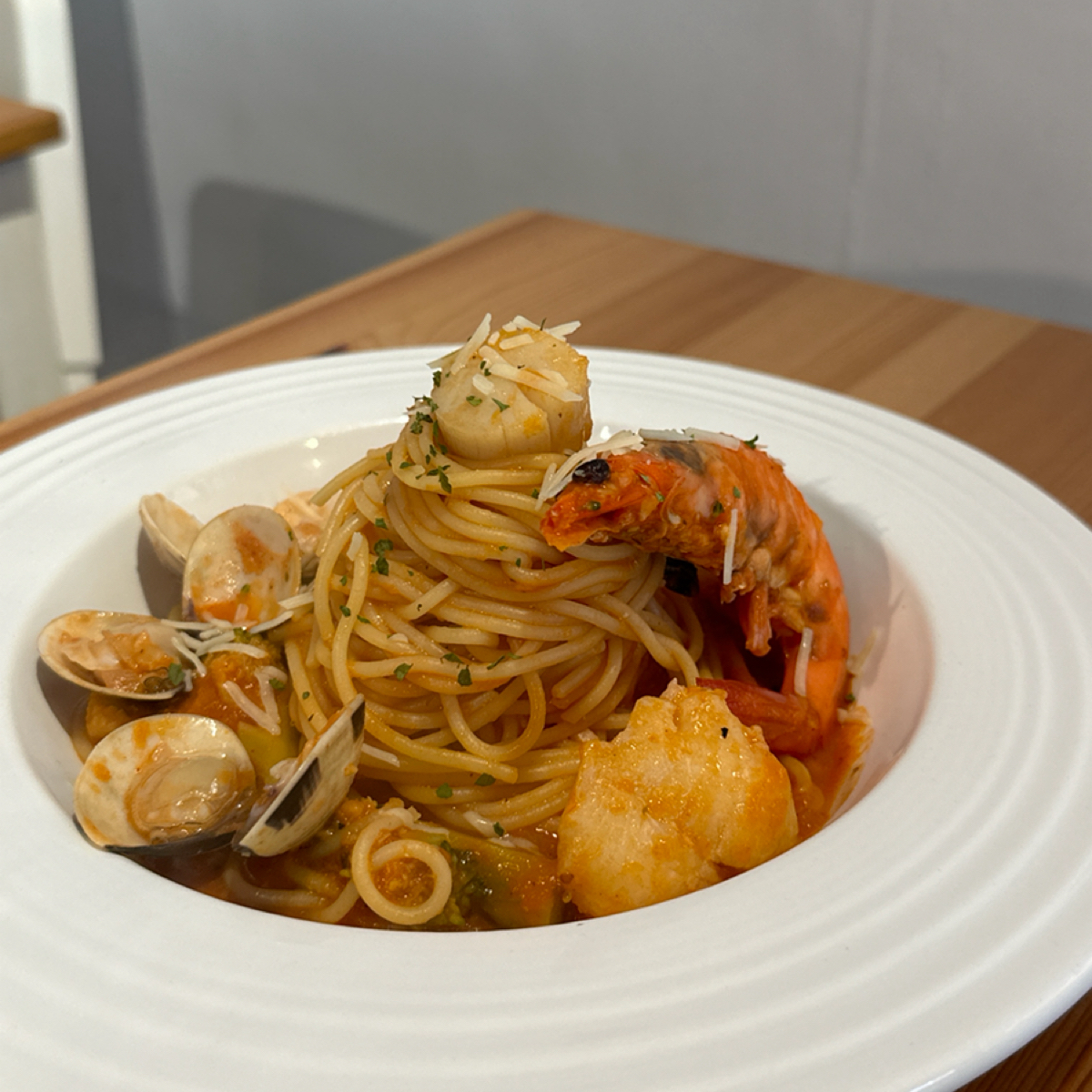 Meal image of Meet Italy 義大利麵.焗烤.燉飯: 番茄海鮮麵 $270 shot by 阿波卡
