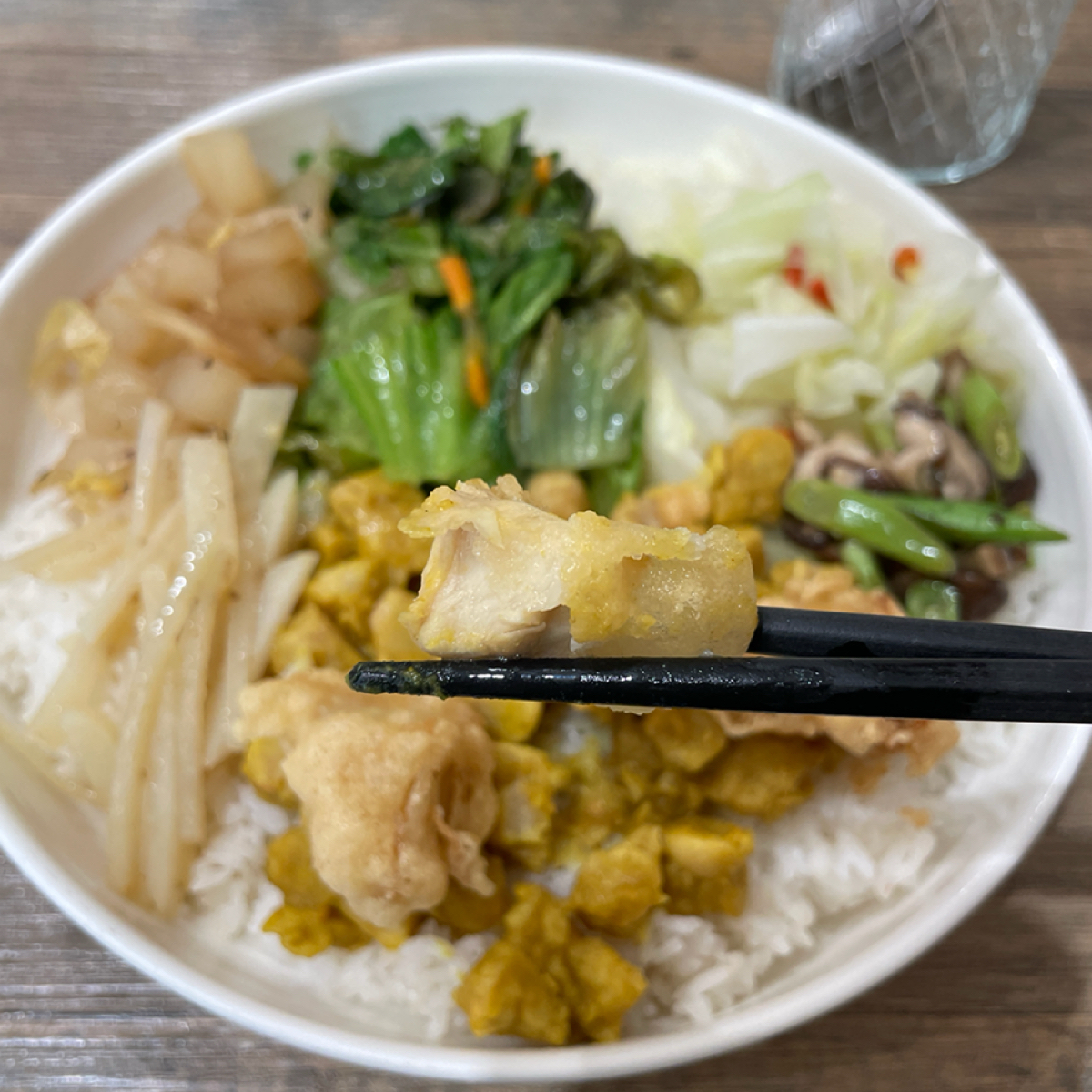 Meal image of 慶菜全植物蔬食小食堂: 天貝就是杏鮑菇 shot by 沛