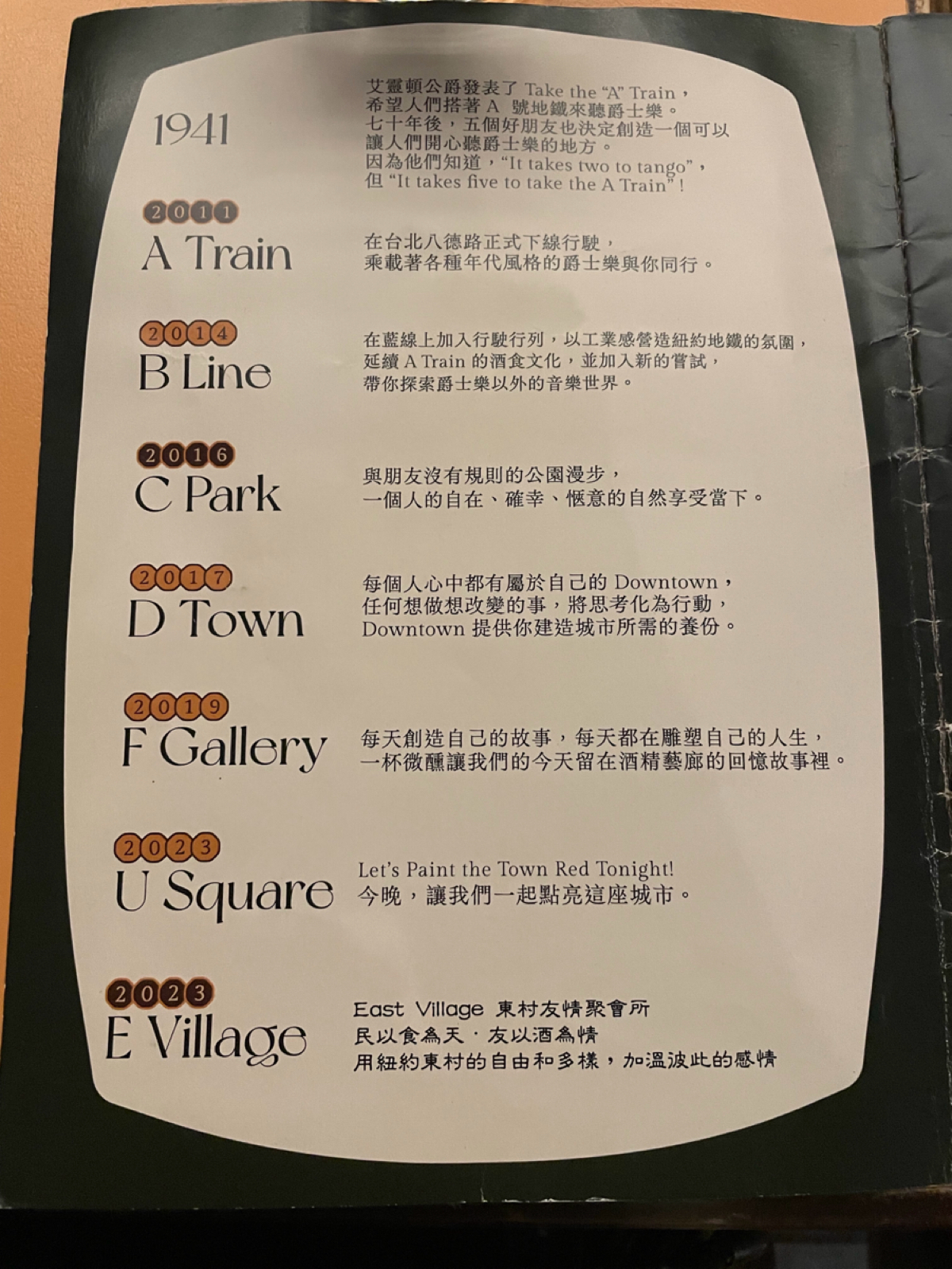 E Village by A Train 東村友情聚會所 のメニューの写真： byChinese 