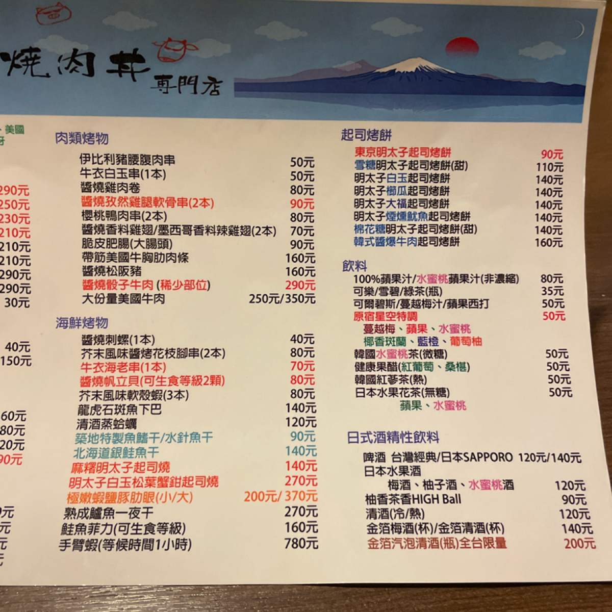 Menu image of 九日味噌燒肉丼專門店:  shot by 一刻又一嗑
