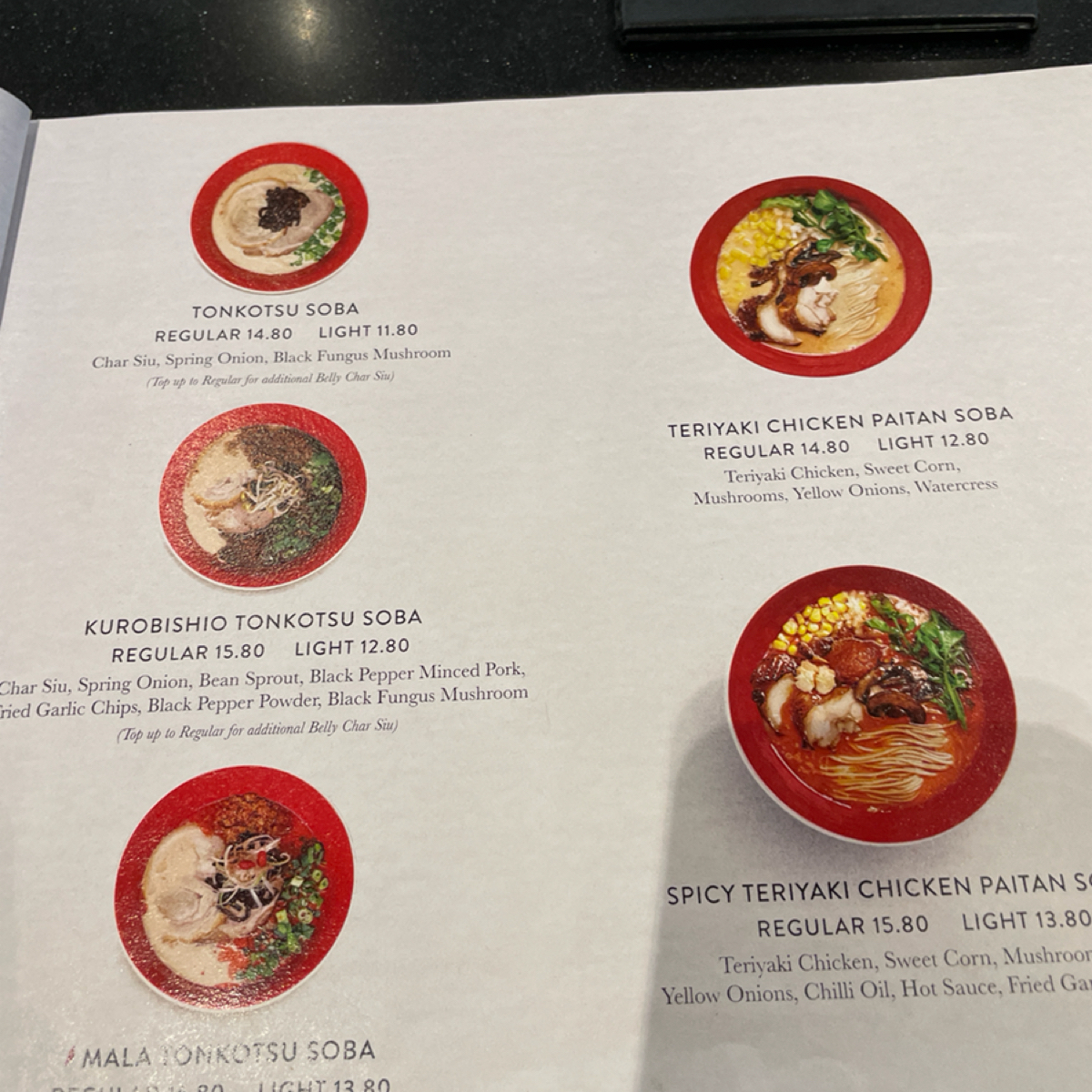 Menu image of Tsuta Japanese Soba Noodles - Jewel Changi Airport:  shot by Dixon