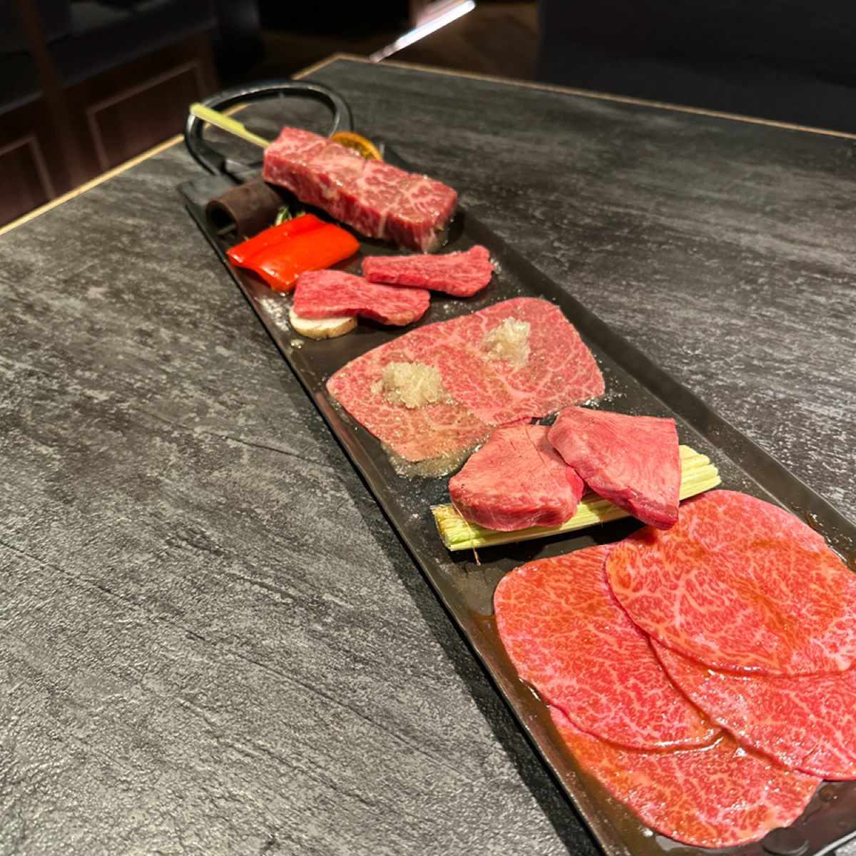 Meal image of 燒肉中山 台北信義: $4080套餐的牛肉拼盤 shot by Zoey