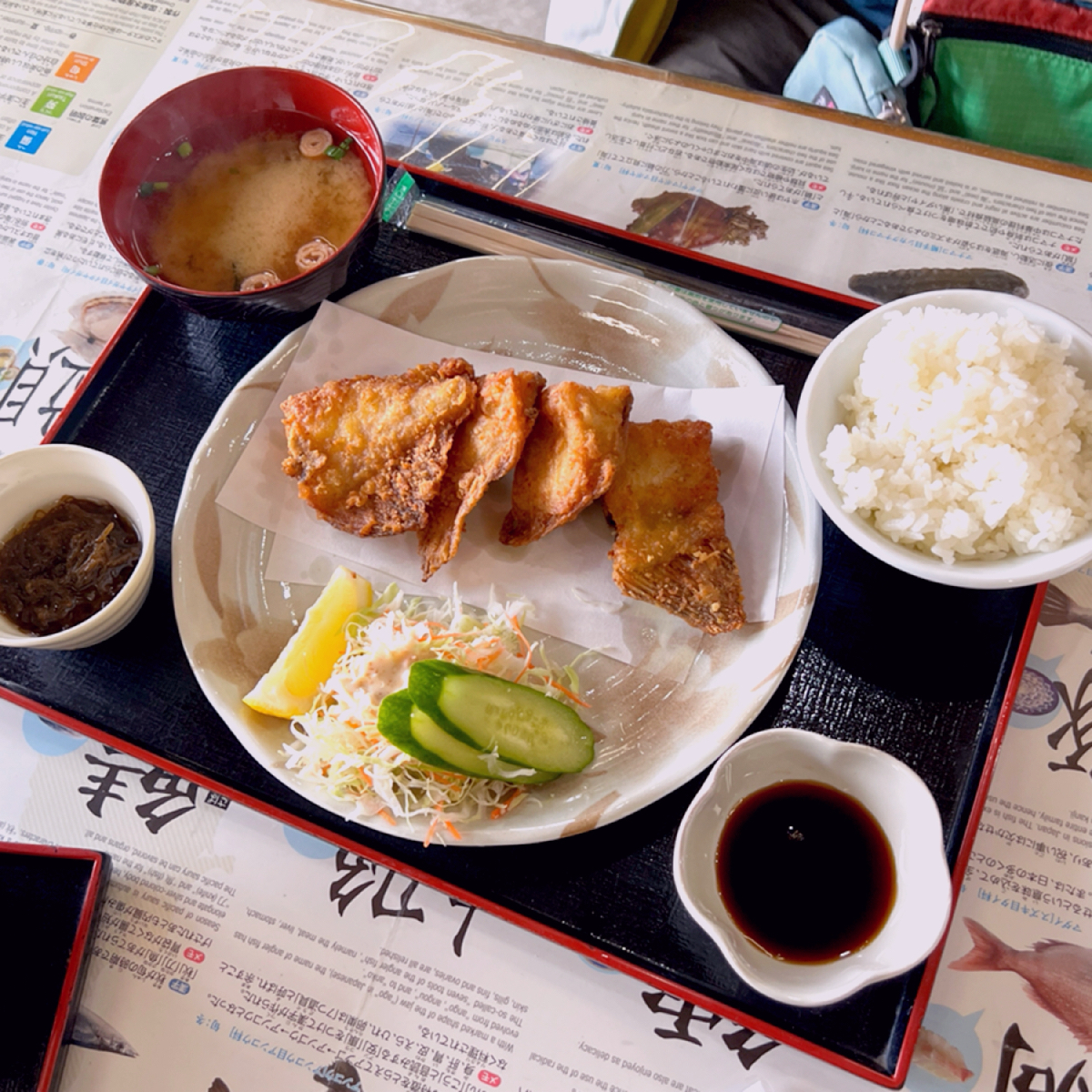 名護漁港食堂 のレストランの写真：烤比目魚套餐1400日圓 by七咪 