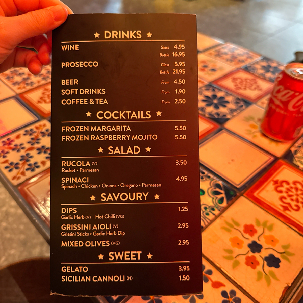 Pizza Union King’s Cross  的菜單圖片： 由alina 拍攝