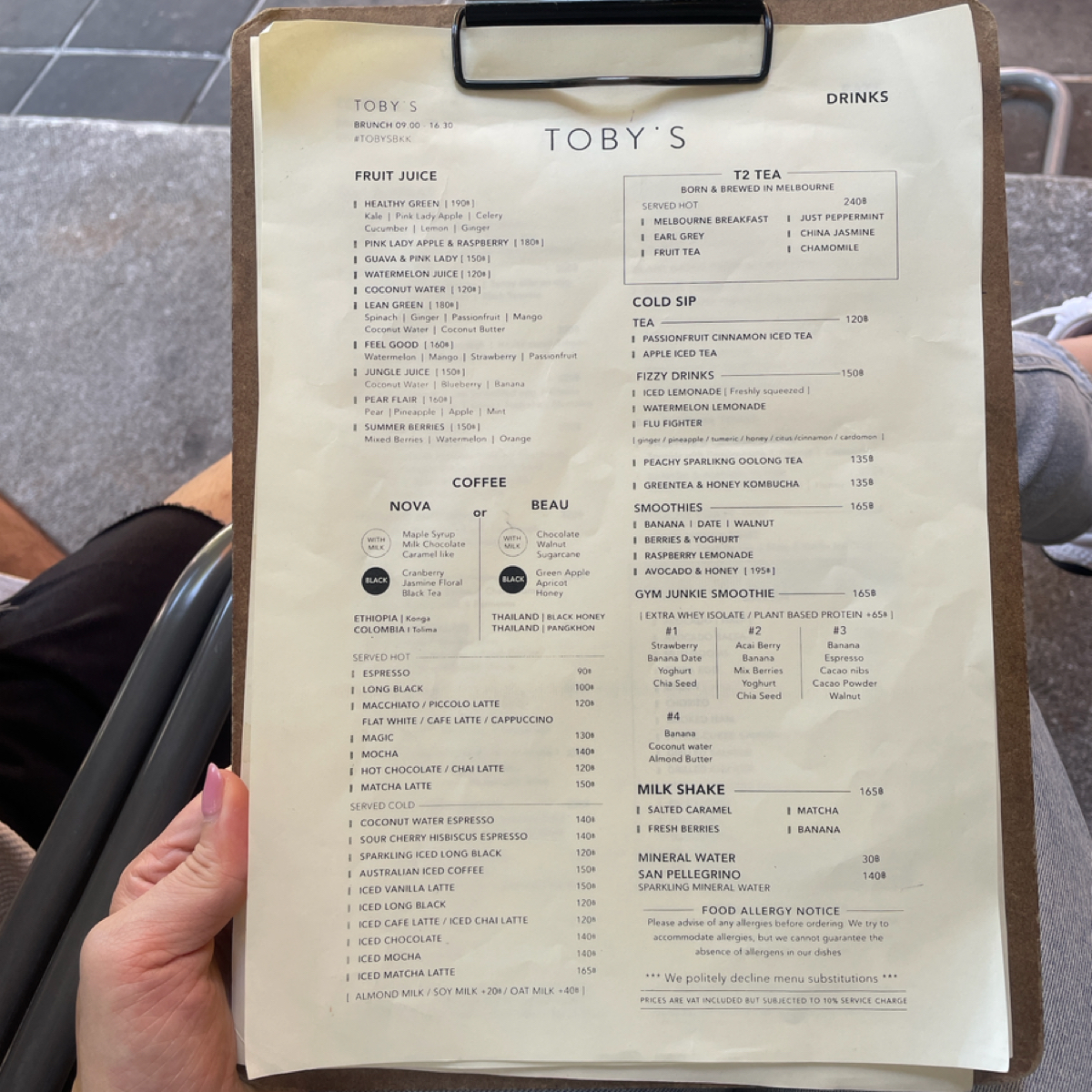 Toby’s on Sukhumvit 38 的菜單照片在 Fooday 美食社群 | 找餐廳不踩雷，最真實的美食 App